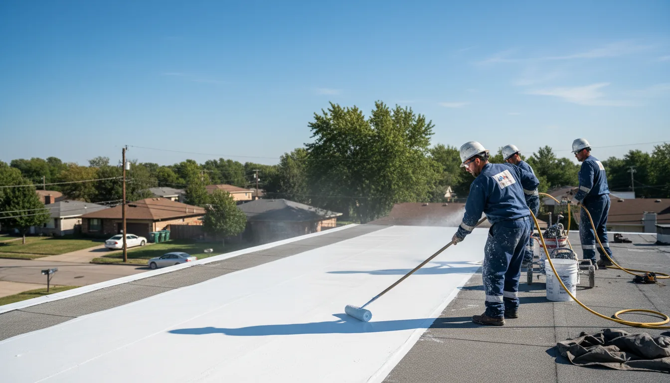 Commercial roof coating in Rollins, MT near me